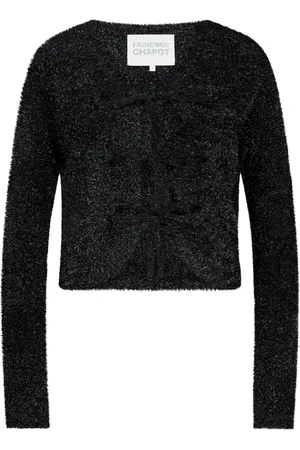 Fabienne Chapot Strik, Dame, Sort, XS, Uld, Kim Cardigan