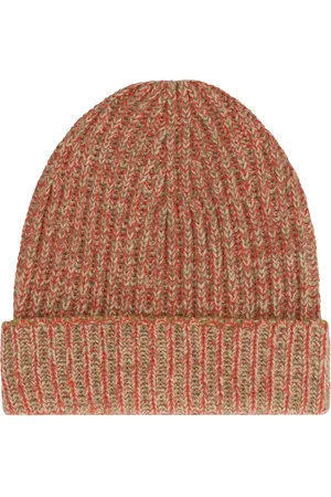 Malo Tilbehør, Herre, Flerfarvet, ONE SIZE, Kashmir Ribstrikket Beanie Hat