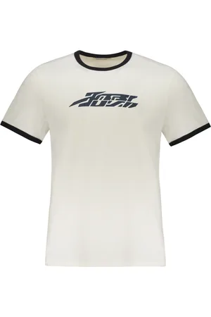 AMBUSH Top, Herre, Hvid, M, Bomuld, Bomuld T-shirt med Kontrast Trim