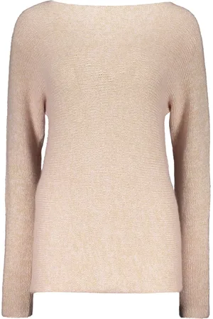 Etro Strik, Dame, Lyserød, L, Cashmere, Lurex Langærmet Cashmere Sweater