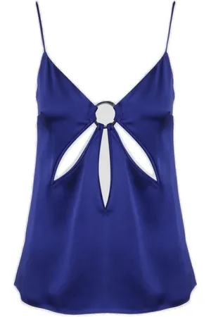 Stella McCartney Top, Dame, Blå, XS, Uld, Stilfuld TOP til modeelskere