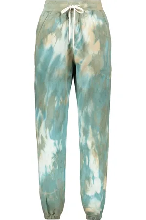 JOHN ELLIOTT Bukser, Herre, Grøn, M, Bomuld, Tie-Dye Bomuld Track-Pants