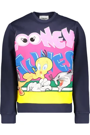Iceberg Sweathshirts & Hoodies, Herre, Flerfarvet, S, Bomuld, Broderet bomuldssweatshirt