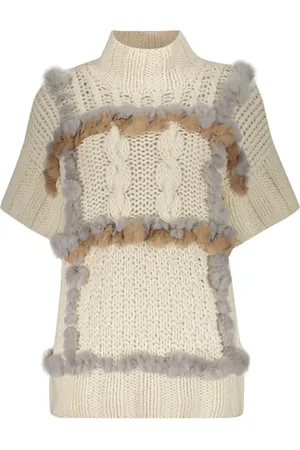 LORENA ANTONIAZZI Strik, Dame, , S, Uld, Rex Pels Turtleneck Sweater