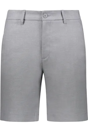 Les Deux Shorts, Herre, Grå, W31, Polyester, Herringbone Bermuda Shorts