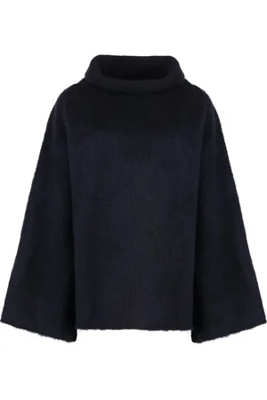 Malo Strik, Dame, Blå, L, Uld, Hyggelig Uld Turtleneck Sweater