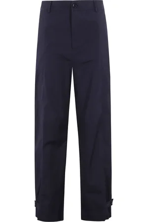 SEMICOUTURE Bukser, Dame, Blå, XS, Elegant Blomstret Kjole til Kvinder