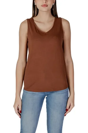 B YOUNG Top, Dame, Brun, S, Bomuld, Brun Bomuld Toppe & T-Shirt