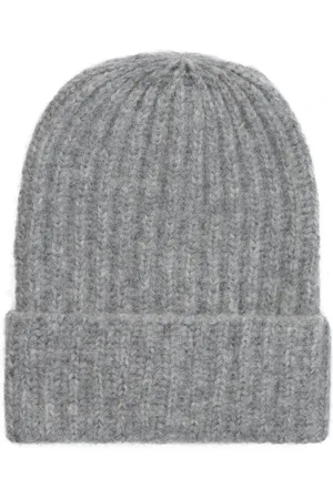 Malo Tilbehør, unisex, Grå, ONE SIZE, Uld, Ribstrikket hue Alpaca Silke Uld