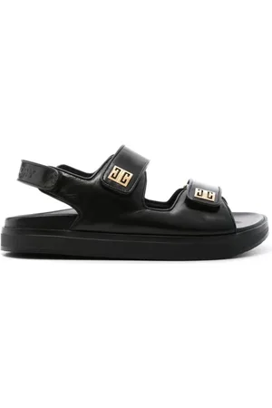 Givenchy Sko, Dame, Sort, 39 EU, Sorte sandaler med 4G-motivdesign
