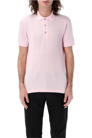 Tom Ford Top, Herre, Lyserød, M, Uld, Quarz Polo Shirt Stilfuldt Design