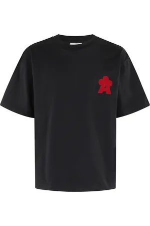 A PAPER KID Top, Herre, Sort, M, Bomuld, Afslappet Bomulds T-shirt