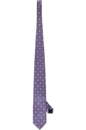 corneliani Tilbehør, Herre, Lilla, ONE SIZE, Silke Jacquard Slips