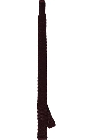 corneliani Tilbehør, Herre, Rød, ONE SIZE, Silke Strik Slips