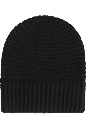 Malo Tilbehør, Dame, Sort, ONE SIZE, Uld, Kashmir Hæklet Strik Hue
