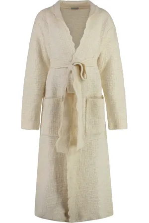 Malo Strik, Dame, , S, Cashmere, Cashmere Cardigan med Koordineret Taljebælte