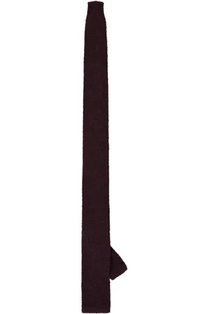 corneliani Tilbehør, Herre, Rød, ONE SIZE, Uld, Strikket Slips i Uldblanding