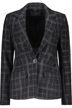 LORENA ANTONIAZZI Jakke, Dame, Blå, 3XS, Uld, Blazer med Reverskrave og Lommer