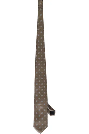 corneliani Tilbehør, Herre, Grøn, ONE SIZE, Silke Jacquard Slips