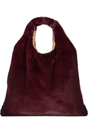 Anita Bilardi Taske, Dame, Rød, ONE SIZE, Faux Fur, Faux Fur Tote Taske