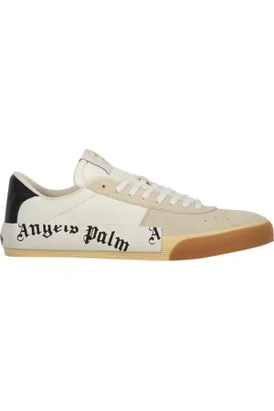 Palm Angels Sko, Herre, Hvid, 39 EU, Suede, Suede Low-Top Sneakers