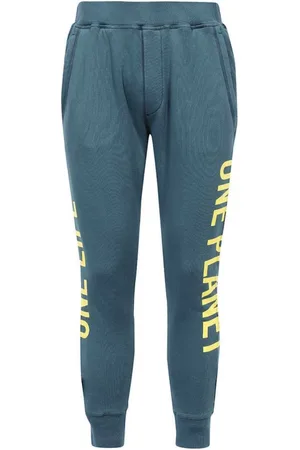 Dsquared2 Bukser, Herre, Grøn, XL, Bomuld, Sweatpants med trykt logo