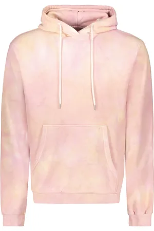 JOHN ELLIOTT Sweathshirts & Hoodies, Herre, Lyserød, XL, Bomuld, Tie Dye Bomuld Hoodie
