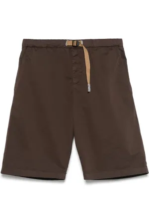 White Sand Shorts, Herre, Brun, S, Brun Elastisk Talje Shorts