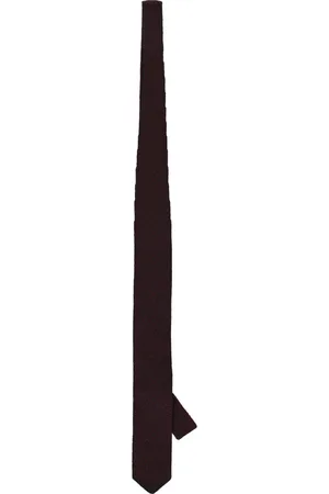 corneliani Tilbehør, Herre, Rød, ONE SIZE, Cashmere, Zig Zag Silke Cashmere Slips
