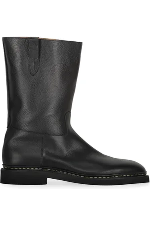 JOHN LOBB Sko, Herre, Sort, 44 EU, Læder, Læderstøvler med rund tå