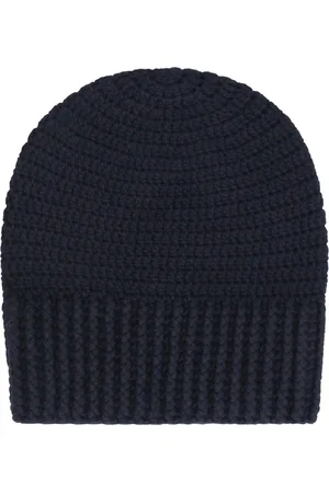 Malo Tilbehør, Dame, Sort, ONE SIZE, Uld, Kashmir Hæklet Strik Hue