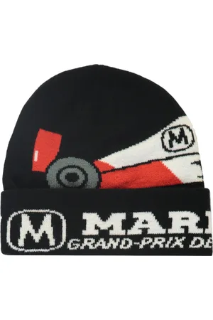 MARKET Tilbehør, Herre, Sort, ONE SIZE, Uld, Intarsia Strik Hue Hat