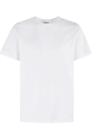 Dondup Top, Herre, Hvid, XL, Jersey Logo Print T-Shirt