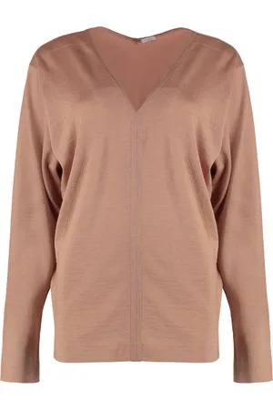 Malo Strik, Dame, , S, Cashmere, V-hals Cashmere Silke Pullover