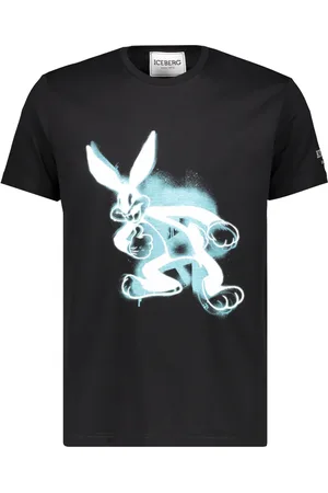 Iceberg Top, Herre, Sort, 2XL, Bomuld, Maxi Print Bomuld T-Shirt