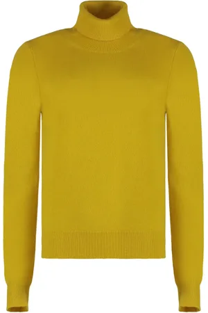 Malo Strik, Dame, Gul, M, Cashmere, Luksus Cashmere Turtleneck Sweater