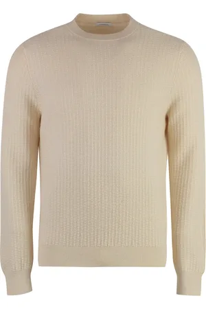 Malo Strik, Herre, , M, Uld, Ribstrikket uld kasjmir sweater