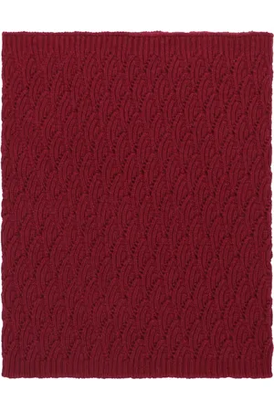 Malo Tilbehør, Dame, Rød, ONE SIZE, Uld, Kashmir Ribbet Strik Krave Sweater