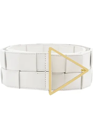 Bottega Veneta Tilbehør, Dame, Hvid, 70 CM, Læder, Intrecciato Nappa Læderbælte