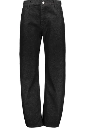 Low Classic Jeans, Dame, Sort, S, Denim, Klassiske Denim Jeans med Logo Detaljer