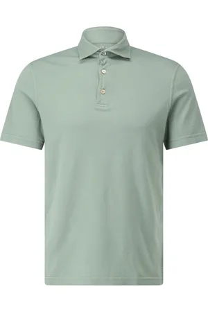 FEDELI Top, Herre, Grøn, 2XL, Bomuld, Jersey Polo Shirt
