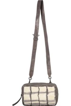 LORENA ANTONIAZZI Taske, Dame, Grå, ONE SIZE, Læder, Rævpels Læder Crossbody Taske