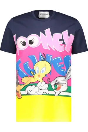 Iceberg Top, Herre, Flerfarvet, S, Bomuld, Broderet bomulds T-shirt