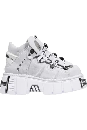 Vetements Sko, Dame, Hvid, 37 EU, Uld, Platform Sneakers