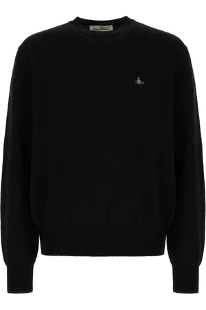 Vivienne Westwood Sweathshirts & Hoodies, Herre, Sort, XL, Uld, Stilfuldt Strikketøj Kollektion