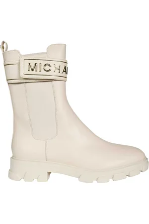 Michael Kors Sko, Dame, Hvid, 40 EU, Læder, Klassiske Læder Ankelstøvler
