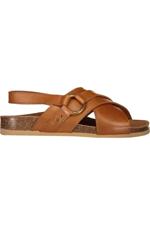 See by Chloé Sko, Dame, Brun, 35 EU, Kalveskind Ankelrem Sandaler