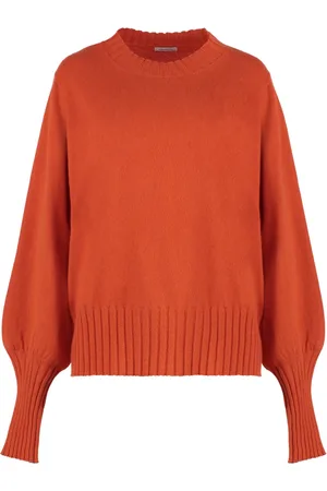 Malo Strik, Dame, , L, Cashmere, Luksus Cashmere Sweater med Ribbed Kanter