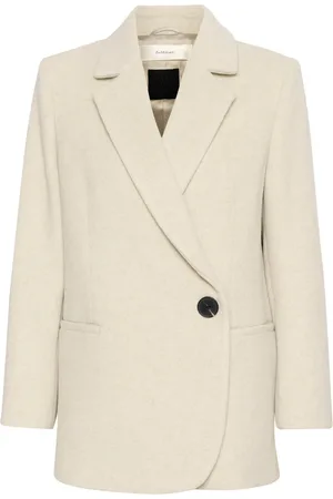 INWEAR Jakke, Dame, , S, Uld, Klassisk Blazer Frakke Jakke Haze Melange