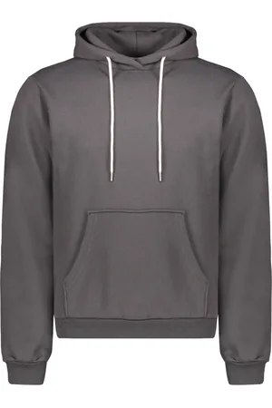 JOHN ELLIOTT Sweathshirts & Hoodies, Herre, Grå, S, Bomuld, Ribbed Hættetrøje Bomuldsblanding